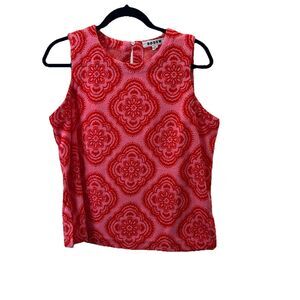 Boden Towelling Tank Top Terry Cloth Pink Rose Botanic Blush Womens Size M